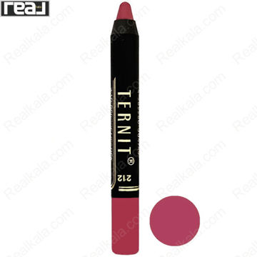 تصویر  رژ لب مدادی ترنیت شماره 212 Ternit Waterproof Lipstick
