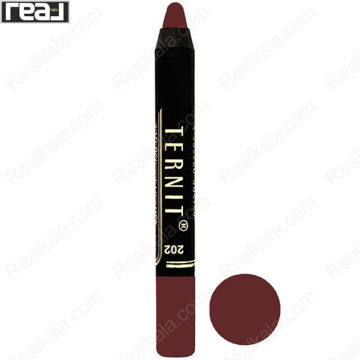 تصویر  رژ لب مدادی ترنیت شماره 202 Ternit Waterproof Lipstick