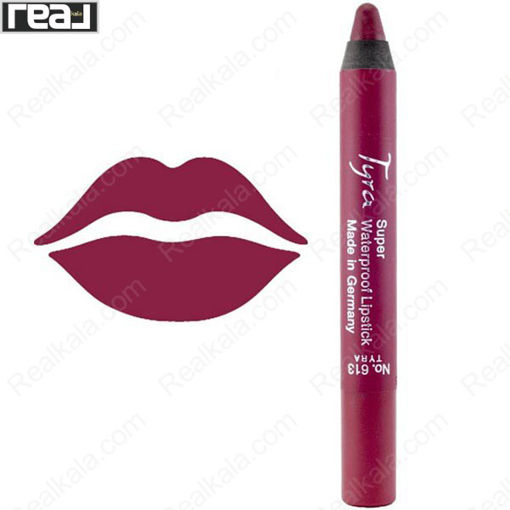 رژ لب مدادی تایرا شماره 613 Tyra Super Waterproof Lipstick