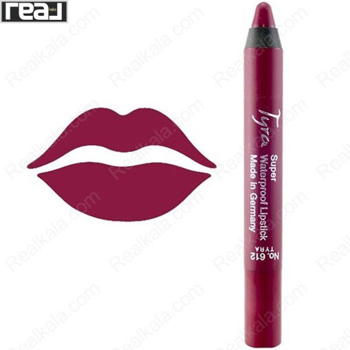 رژ لب مدادی تایرا شماره 612 Tyra Super Waterproof Lipstick