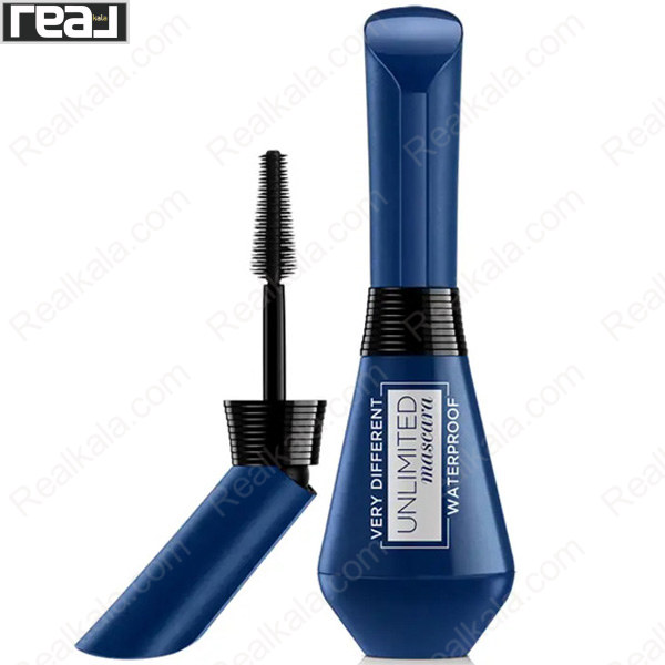 نمای نزدیک برس زاویه‌دار ریمل LOreal با رنگ مشکی