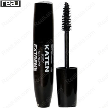 نمای کامل ریمل کاتن مدل EXTREME ضد حساسیت با طراحی مشکی و برس کلاسیک