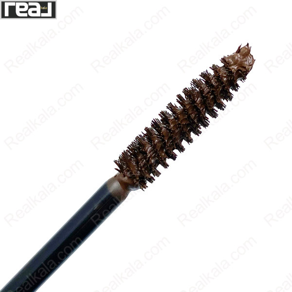 نمای نزدیک برس ریمل ببکا با رنگ قهوه‌ای و طراحی مارپیچی