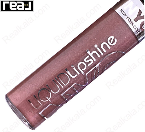 نمای نزدیک لیپ گلاس رز آجری NYC Liquid Lipshine شماره 588 Big Apple Spice