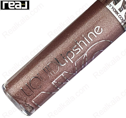 نمای نزدیک لیپ گلاس موو شاین NYC Liquid Lipshine شماره 586 Mauvin’ n Shakin