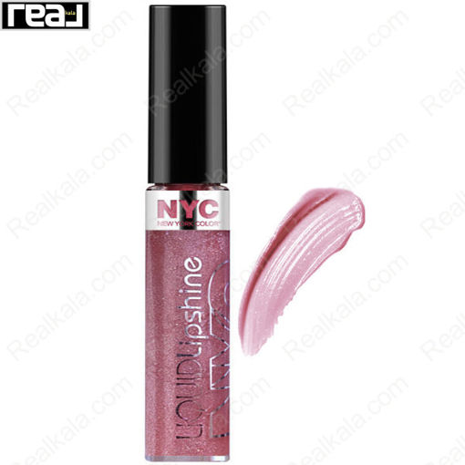 رژ لب مایع براق ان وای سی شماره ۵۸۰ NYC Liquid Lipshine Rivington Rose