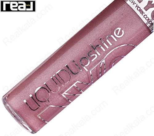 نمای نزدیک لیپ گلاس رز شاین NYC Liquid Lipshine شماره 580 Rivington Rose