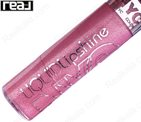 نمای نزدیک لیپ گلاس صورتی رز شاین NYC Liquid Lipshine شماره 578 Bowery Blush