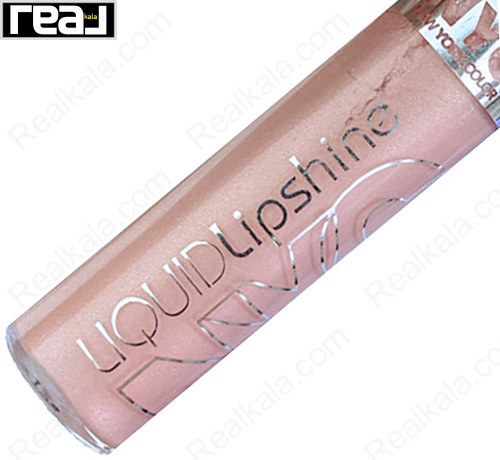 رژ لب NYC مدل Liquid Lipshine با رنگ Brighton Beach Peach و بافت سبک غیر چسبنده