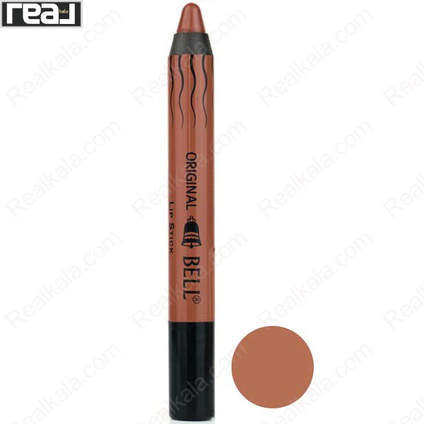 تصویر  رژ لب مدادی ضد آب بل شماره 01 Bell Longlasting & Waterproof Pencil Lipstick