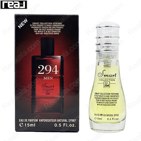 بطری اسمارت کالکشن کد 294 با تصویر عطر دیویدوف هات واتر روی جعبه