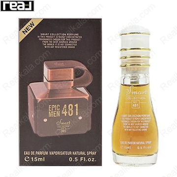 بطری اسمارت کالکشن کد 481 با تصویر عطر اپیک ادونچر مردانه روی جعبه