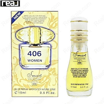 بطری اسمارت کالکشن کد 406 با تصویر عطر ورساچه یلو دیاموند زنانه روی جعبه