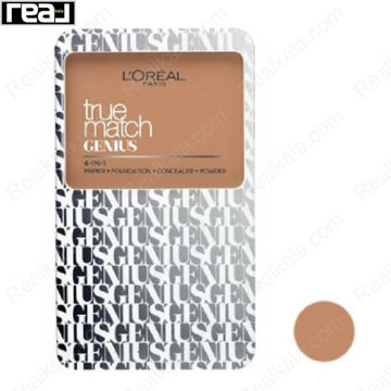 پنکک کرم پودر لورال ترومچ جینیوس 5N مدل 4 در 1 Loreal Paris True Match Genius
