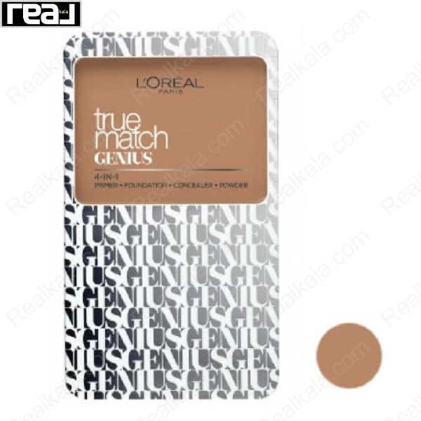 پنکک كرم پودر لورال ترومچ جینیوس 3C مدل 4 در 1 Loreal Paris True Match Genius