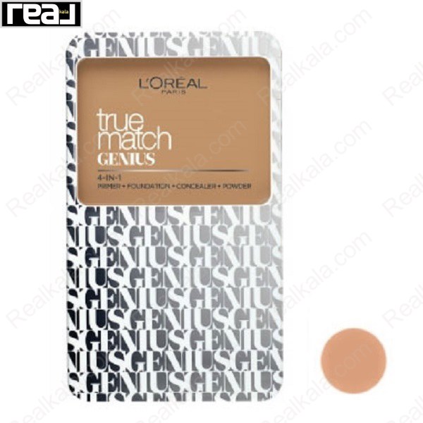 پنکک کرم پودر لورال ترومچ جینیوس 3W مدل 4 در 1 Loreal Paris True Match Genius