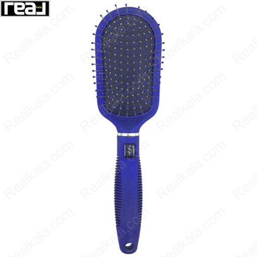 برس مو برند رز مدل تخت دندانه فلزی (آبی) Hair Brush Rose