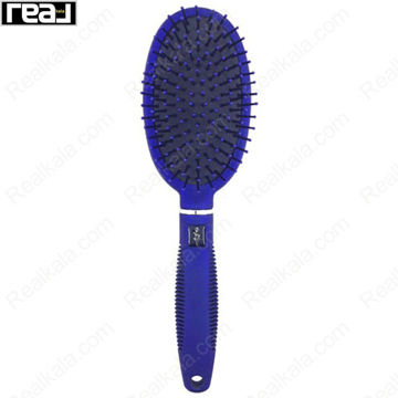 برس مو برند رز مدل گرد دندانه نایلونی (آبی) Hair Brush Rose