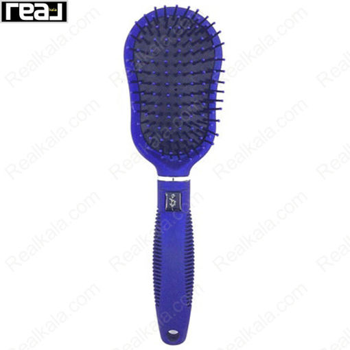 برس مو برند رز مدل منحنی دندانه نایلونی (آبی) Hair Brush Rose