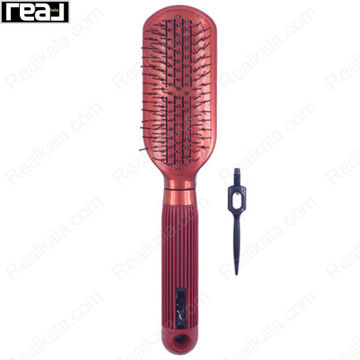 برس مو برند رز مدل جدا کننده دندانه فلزی (قرمز) Hair Brush Rose