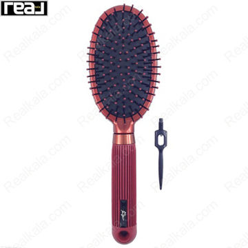 برس مو برند رز مدل گرد دندانه نایلونی (قرمز) Hair Brush Rose