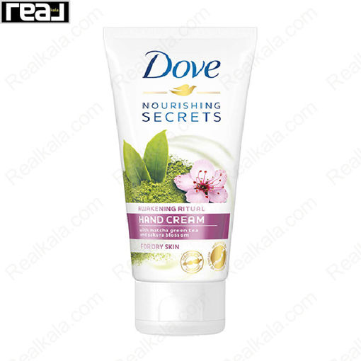 کرم مرطوب کننده دست داو عصاره چای سبز و شکوفه گیلاس Dove Awakening Care Hand Cream 75ml