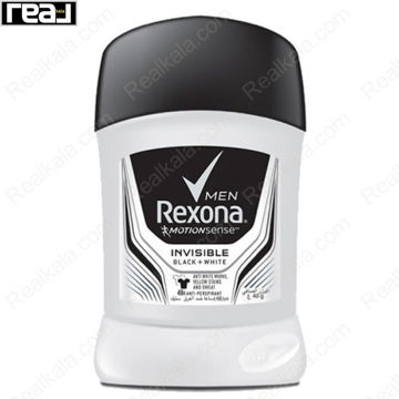 مام استیک مردانه رکسونا اینویزیبل بلک اند وایت Rexona Stick Deodorant Invisible Black And White
