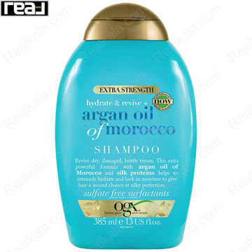 شامپو روغن آرگان مراکشی او جی ایکس بدون سولفات Ogx Renewing Argan Oil Of Morocco Shampoo 385ml