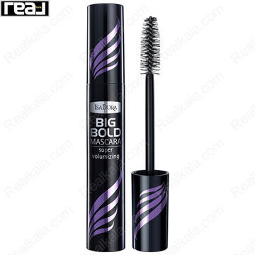 ریمل ایزادورا Big Bold Super Volumizing Mascara با طراحی مشکی و جزئیات بنفش