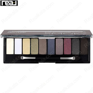 پالت سایه چشم 10 رنگ فلورمار مدل اسموکی Flormar EyeShadow Palette Smokey