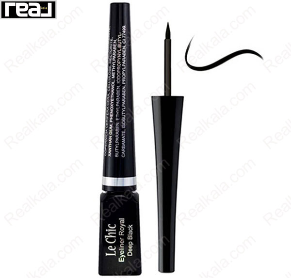 خط چشم رویال لچیک Deep Black با رنگ مشکی عمیق و اپلیکاتور ظریف