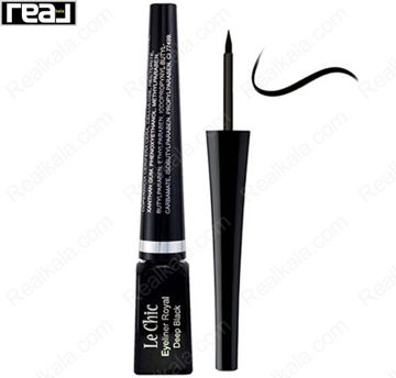 خط چشم رویال لچیک Deep Black با رنگ مشکی عمیق و اپلیکاتور ظریف