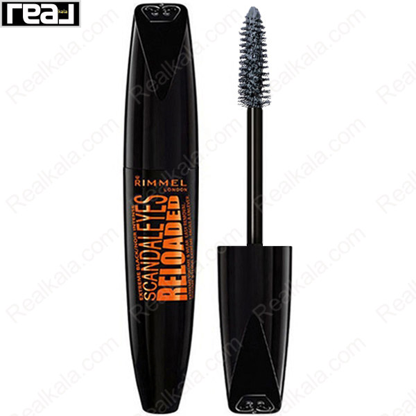ریمل ریمل لندن مدل Scandaleyes Reloaded با طراحی مشکی و نوشته نارنجی