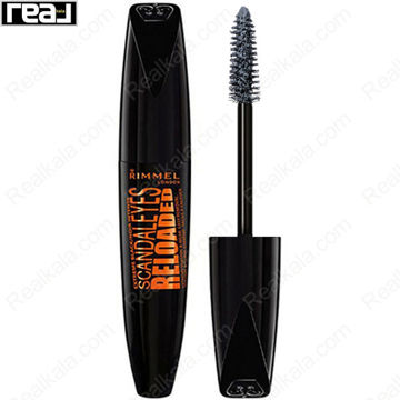 ریمل ریمل لندن مدل Scandaleyes Reloaded با طراحی مشکی و نوشته نارنجی