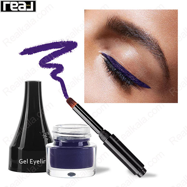 خط چشم ژلی (ژله ای) کاسه ای فلورمار سرمه ای Flormar Gel Eyeliner Purple