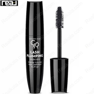 ریمل گلدن رز Lash Plumping با طراحی مشکی و نوشته سفید