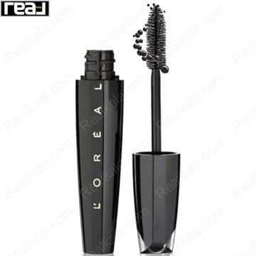 نمای کامل ریمل لورآل مدل ولومینوس اکسترا ولوم کلاژن مشکی