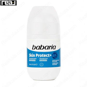 رول ضدتعریق Babaria Skin Protect+ با عملکرد آنتی‌باکتریال، محافظت 48 ساعته و فرمول بدون الکل 50 میلی‌لیتر