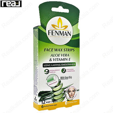 نوار موبر صورت فنمن با آلوئه ورا و ویتامین E مناسب پوست حساس با اثر خنک و صاف کننده