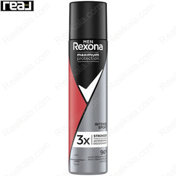 اسپری دئودرانت مردانه رکسونا مدل اینتنس اسپرت Rexona Maximum Protection Intense Sport 3X Spray 100ml