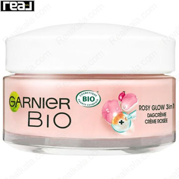 کرم مغذی سفت و روشن کننده پوست سه در یک گارنیر Garnier Bio Rosy Glow 3 In 1