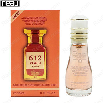 بطری اسمارت کالکشن کد 612 با تصویر عطر تام فورد بتر پیچ زنانه روی جعبه