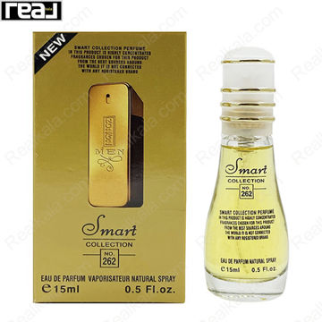 بطری اسمارت کالکشن کد 262 با تصویر عطر پاکو رابان وان میلیون روی جعبه