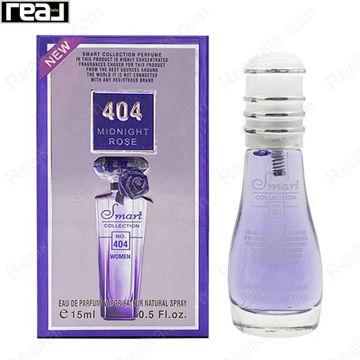 بطری اسمارت کالکشن کد 404 با تصویر عطر لانکوم ترزور میدنایت رز زنانه روی جعبه