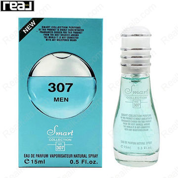 بطری اسمارت کالکشن کد 307 با تصویر عطر آکوا بولگاری پور هوم مارین مردانه روی جعبه