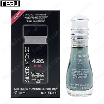 بطری اسمارت کالکشن کد 426 با تصویر عطر ژاک بوگارت سیلور سنت روی جعبه