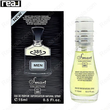 بطری اسمارت کالکشن کد 385 با تصویر عطر کرید اونتوس مردانه روی جعبه