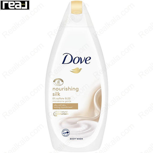 شامپو بدن داو مدل مغذی و ابریشمی کننده پوست Dove Body Wash Nourishing Silk 500ml