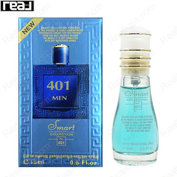 بطری اسمارت کالکشن کد 401 با تصویر عطر ورساچه اروس مردانه روی جعبه