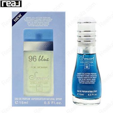 بطری اسمارت کالکشن کد 96 با تصویر عطر لایت بلو دی اند جی زنانه روی جعبه
